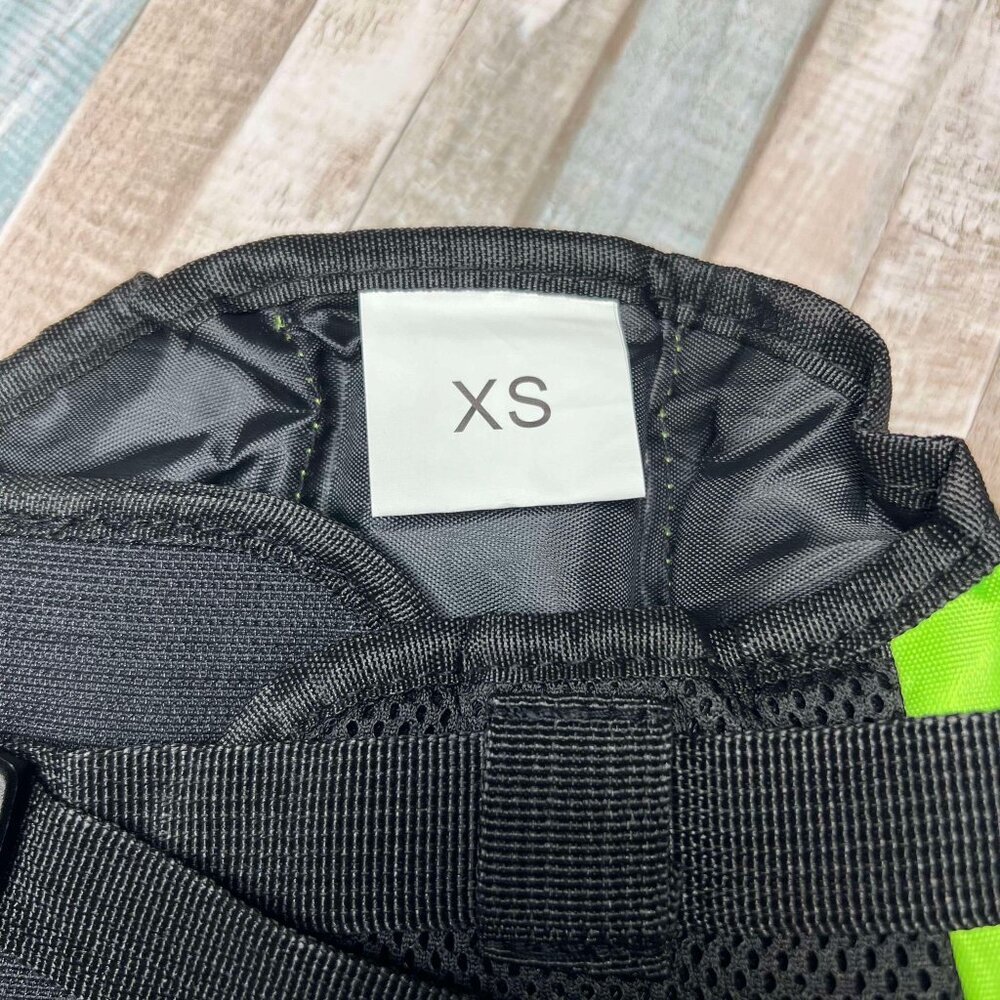 New XS Dog Life Jacket Neon Green Reflective W/ Handle - Picture 2 of 4